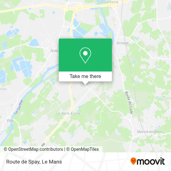 Route de Spay map