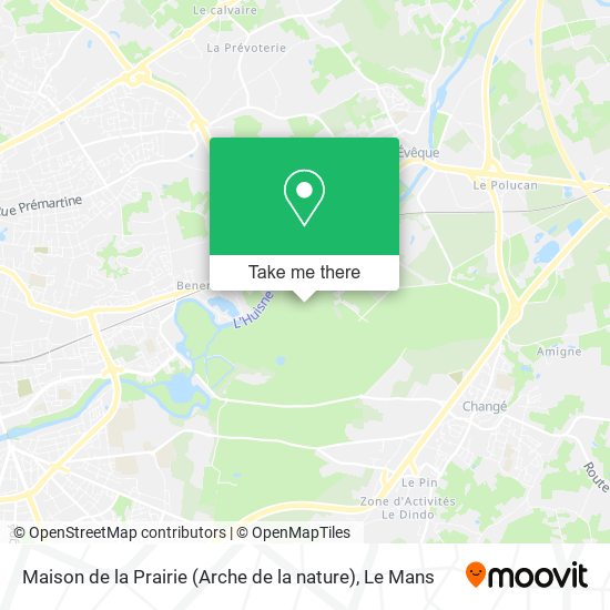 Maison de la Prairie (Arche de la nature) map