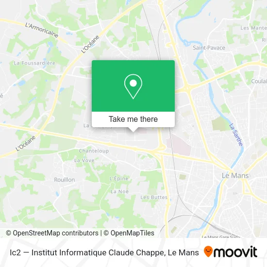 Ic2 — Institut Informatique Claude Chappe map