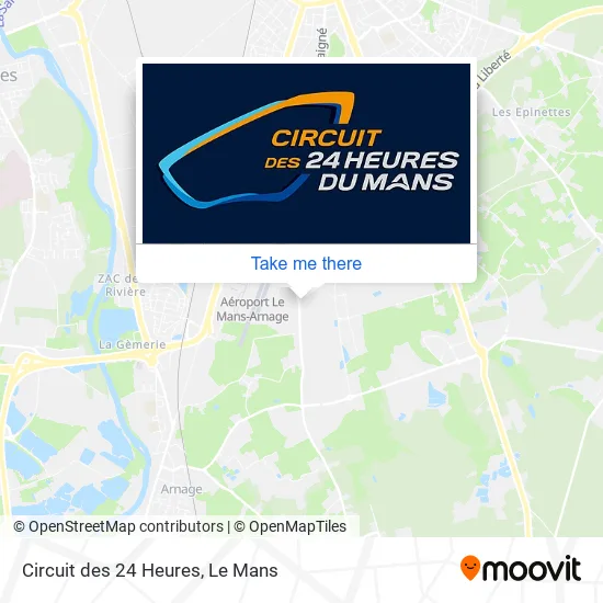 Circuit des 24 Heures map