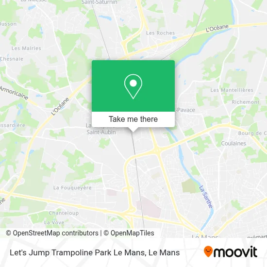 Let's Jump Trampoline Park Le Mans map