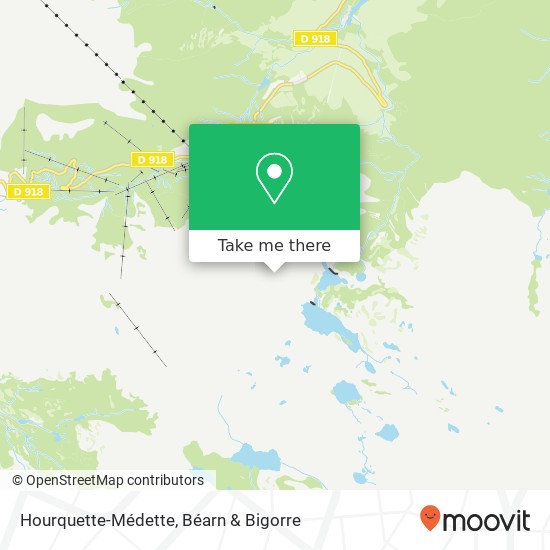 Hourquette-Médette map