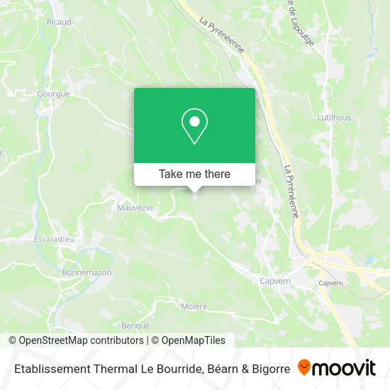 Etablissement Thermal Le Bourride map