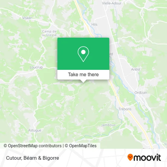 Cutour map