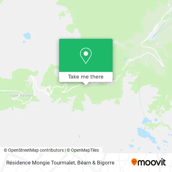 Résidence Mongie Tourmalet map