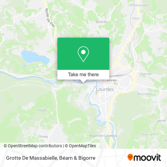Grotte De Massabielle map