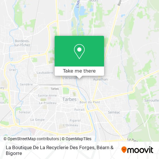 Mapa La Boutique De La Recyclerie Des Forges