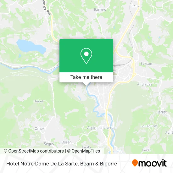 Hôtel Notre-Dame De La Sarte map