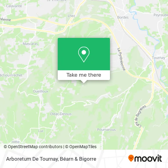Arboretum De Tournay map