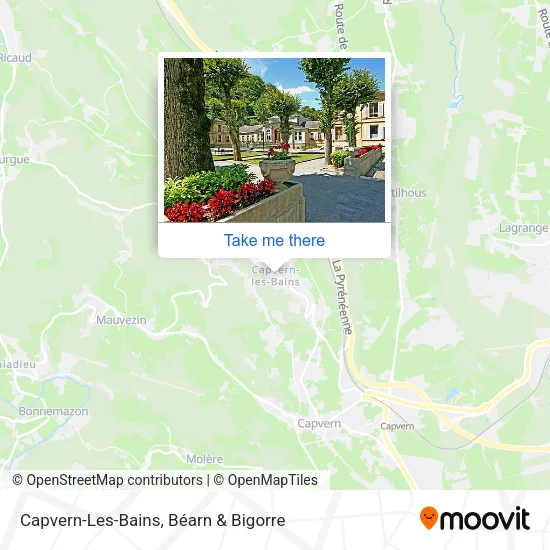Capvern-Les-Bains map