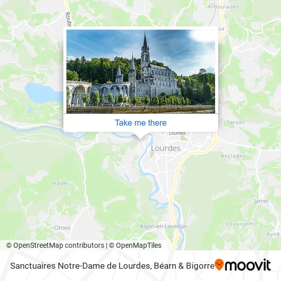 Sanctuaires Notre-Dame de Lourdes map