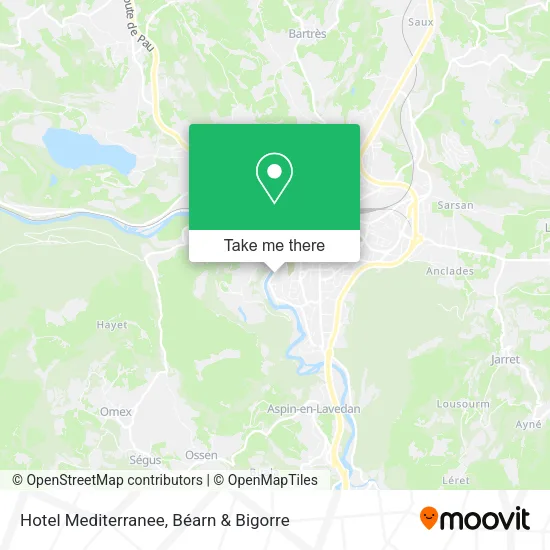 Hotel Mediterranee map