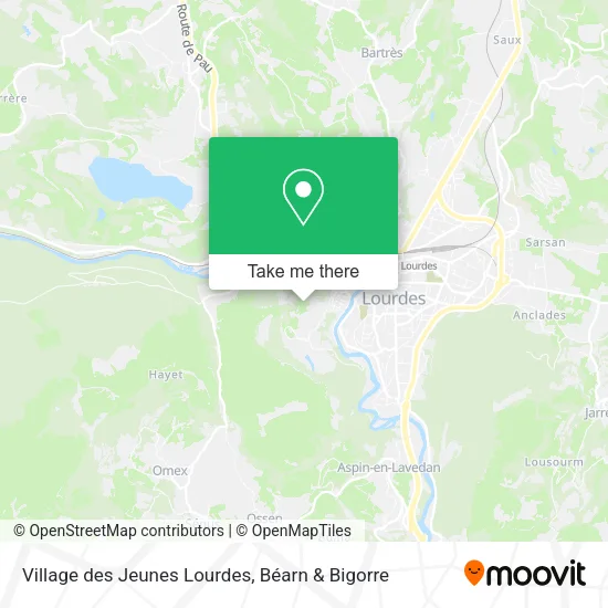 Village des Jeunes Lourdes map
