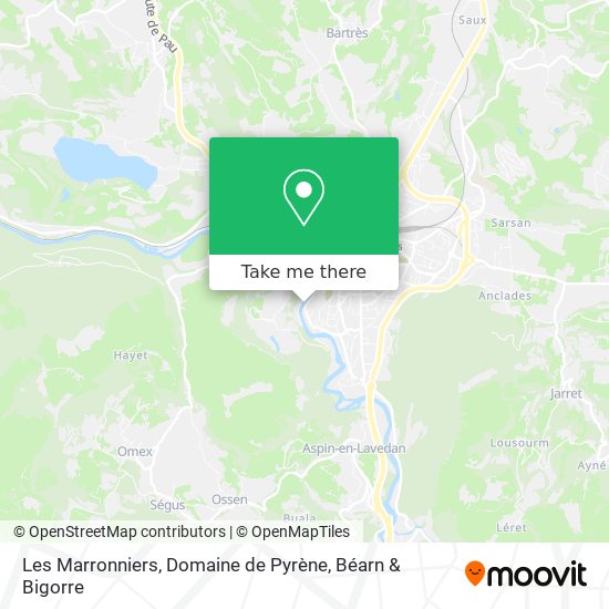 Les Marronniers, Domaine de Pyrène map