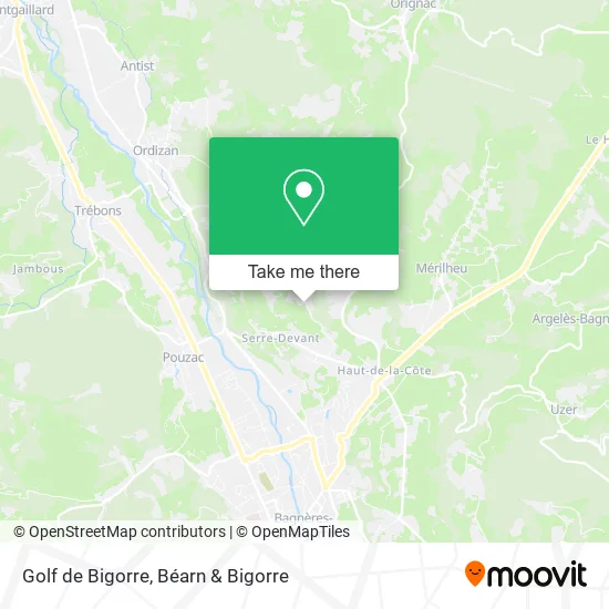 Golf de Bigorre map