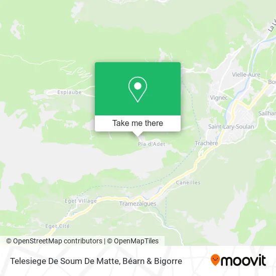 Telesiege De Soum De Matte map