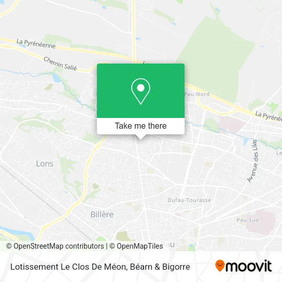 Lotissement Le Clos De Méon map