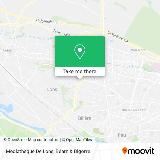 Médiathèque De Lons map
