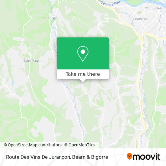 Route Des Vins De Jurançon map