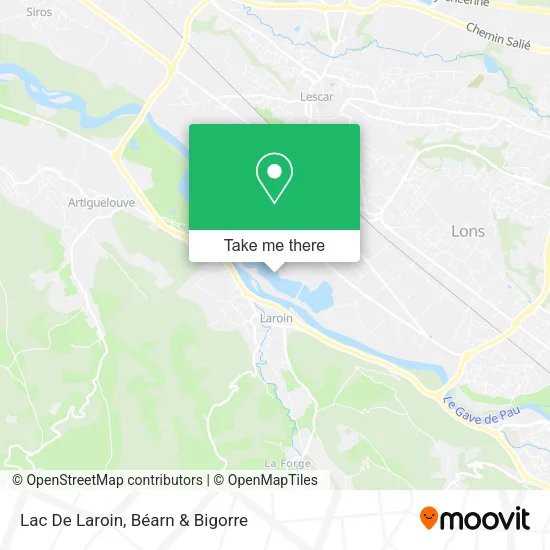Lac De Laroin map