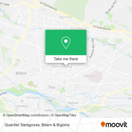 Quartier Saragosse map