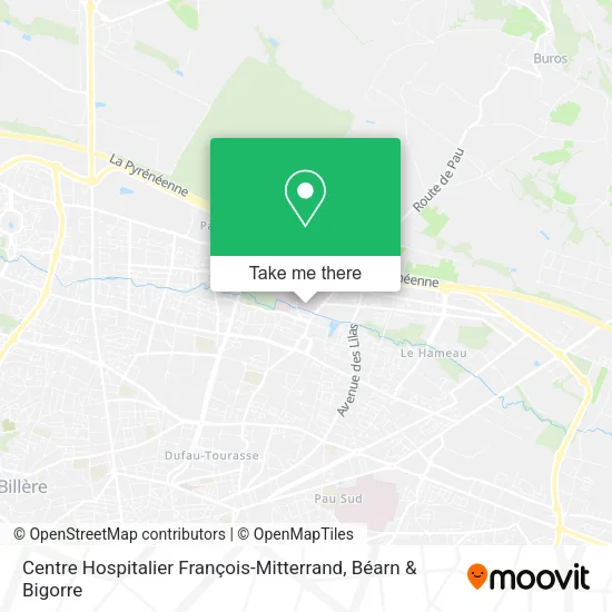 Centre Hospitalier François-Mitterrand map