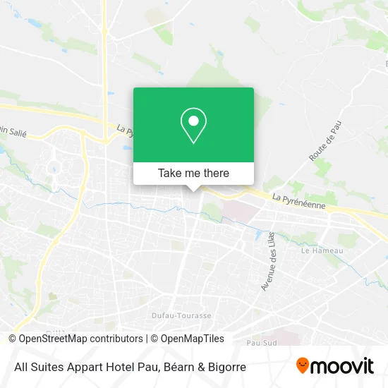 All Suites Appart Hotel Pau map