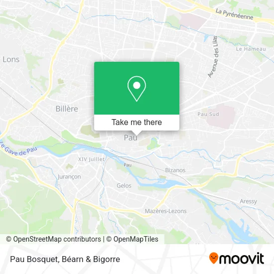 Pau Bosquet map