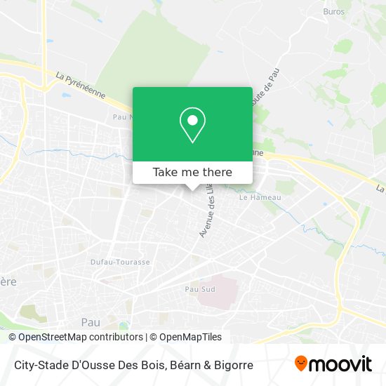 City-Stade D'Ousse Des Bois map