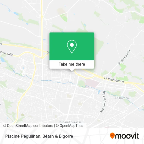 Piscine Péguilhan map