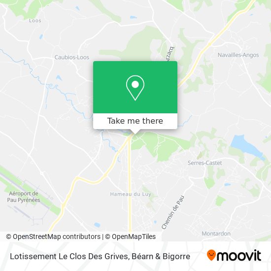 Mapa Lotissement Le Clos Des Grives