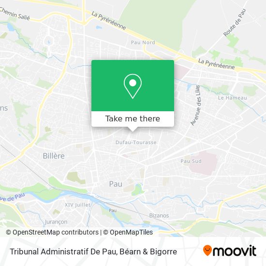 Tribunal Administratif De Pau map