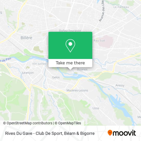 Rives Du Gave - Club De Sport map