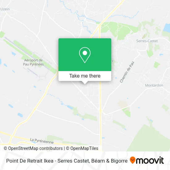 Point De Retrait Ikea - Serres Castet map