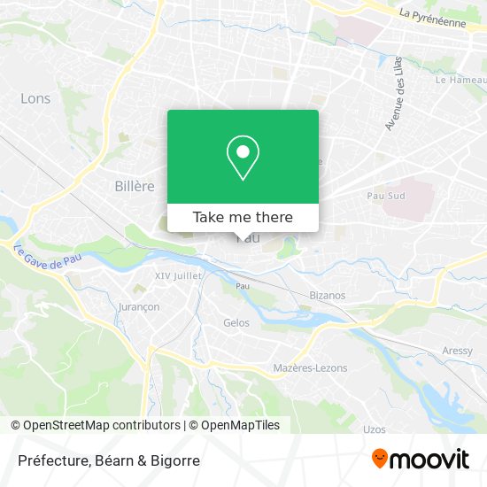 Préfecture map