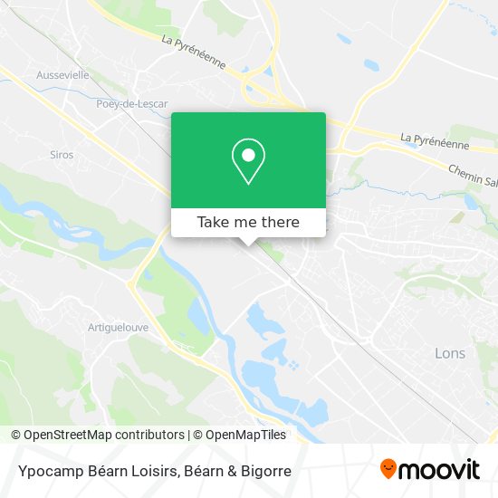 Ypocamp Béarn Loisirs map