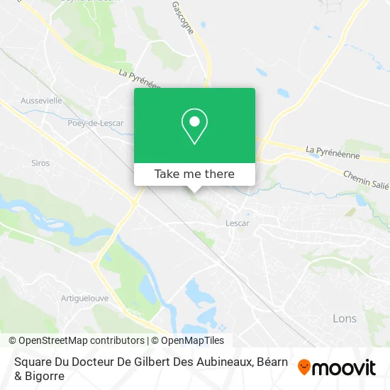 Square Du Docteur De Gilbert Des Aubineaux map