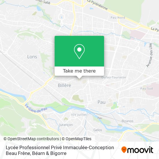 Lycée Professionnel Privé Immaculée-Conception Beau Frêne map