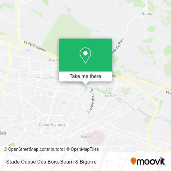 Stade Ousse Des Bois map