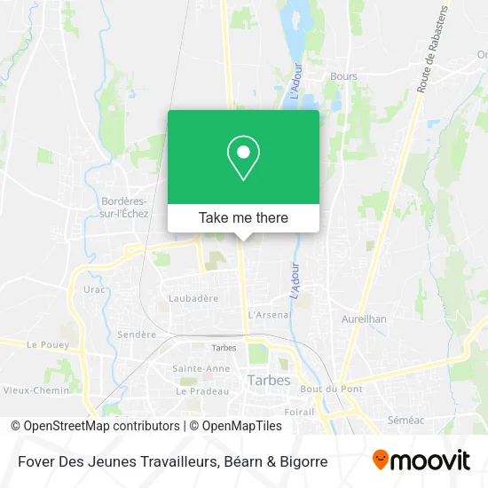 Fover Des Jeunes Travailleurs map