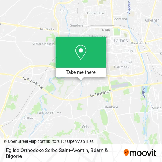 Église Orthodoxe Serbe Saint-Aventin map