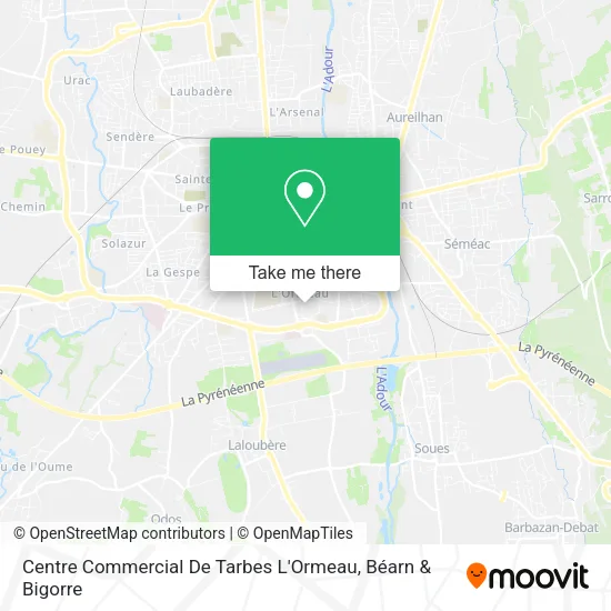 Centre Commercial De Tarbes L'Ormeau map
