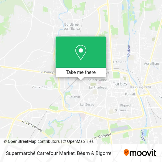 Supermarché Carrefour Market map