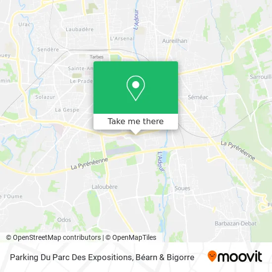 Parking Du Parc Des Expositions map