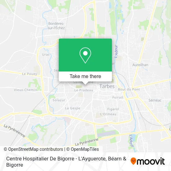 Centre Hospitalier De Bigorre - L'Ayguerote map
