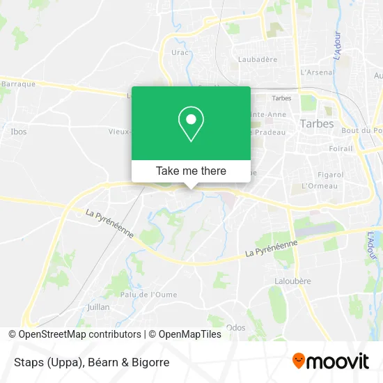 Staps (Uppa) map