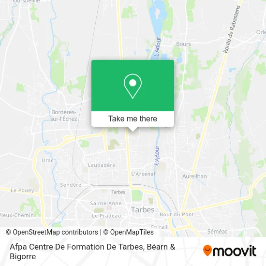 Afpa Centre De Formation De Tarbes map