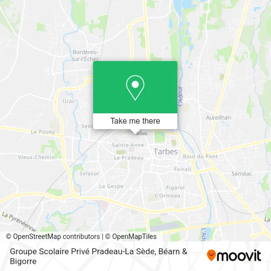 Groupe Scolaire Privé Pradeau-La Sède map