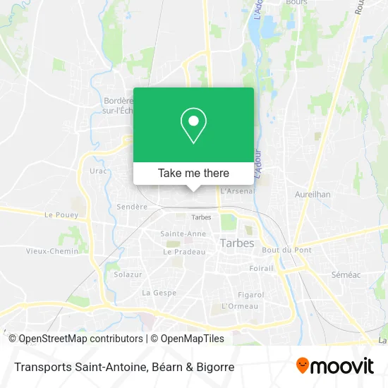 Transports Saint-Antoine map