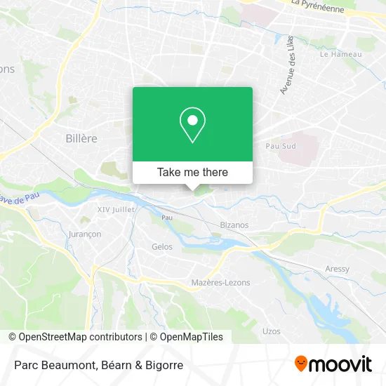 Parc Beaumont map